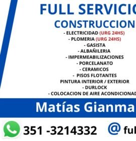 Full Servicios 24hs – Electricidad, Plomería y Más