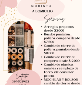 Modista a domicilio