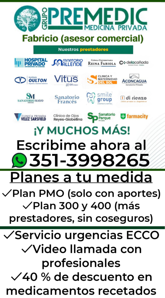 Asesor de cobertura médica PREMED