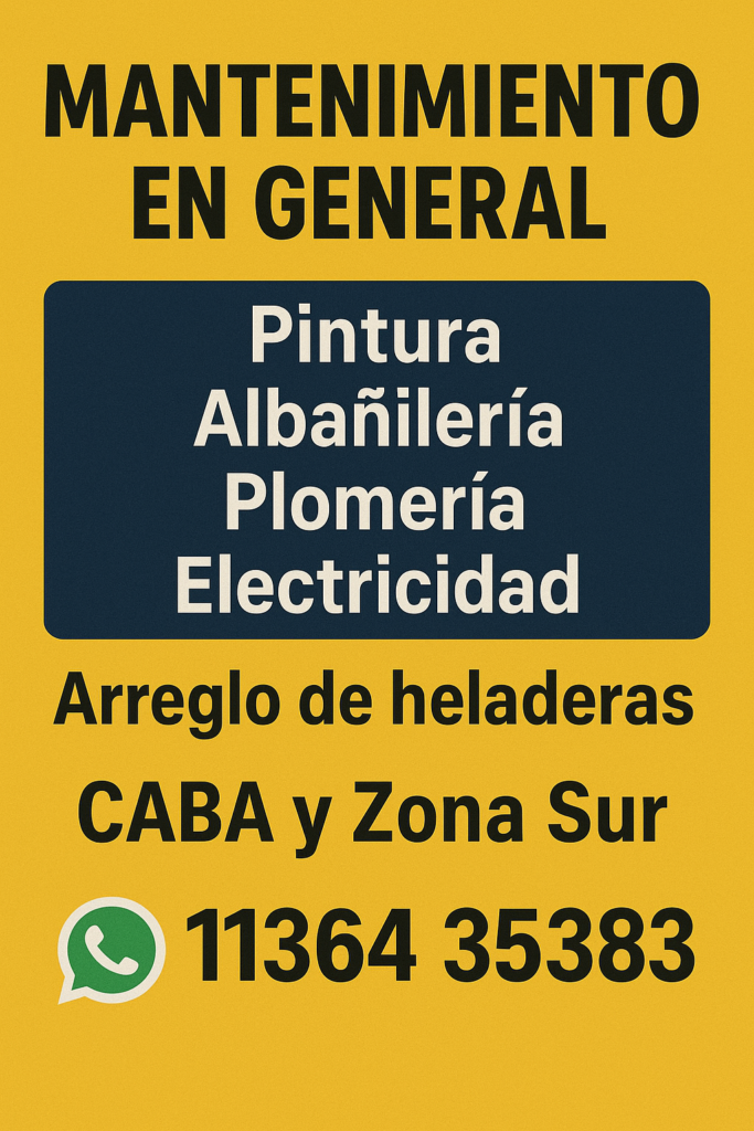 Albañilería, Plomería,Pintor.