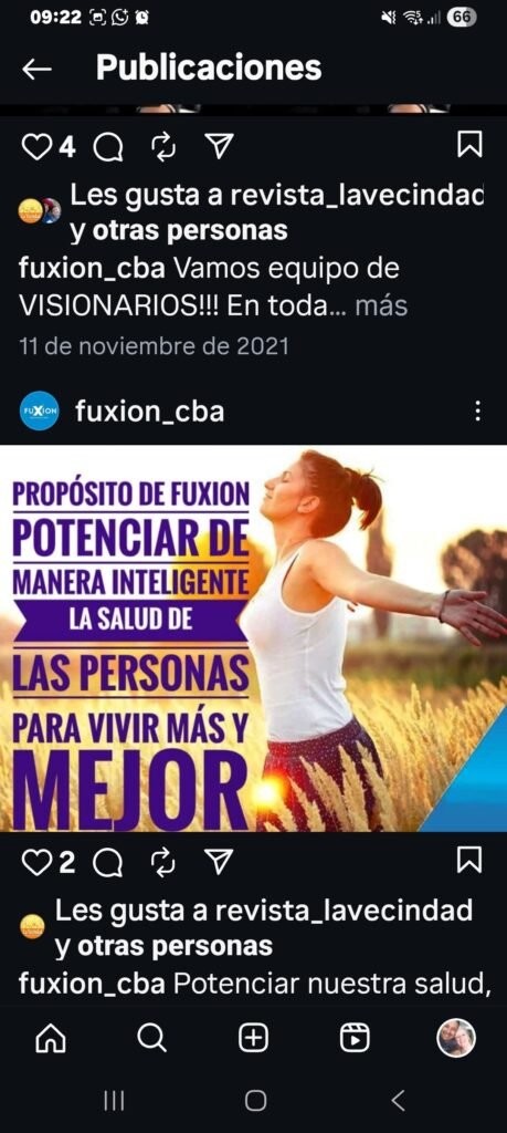 fuxion Bebidas orgánicas 100% Nat