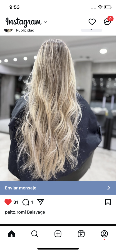 Peluquera, colorista