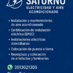 Electricista e instalador de aire acondicionado matriculado
