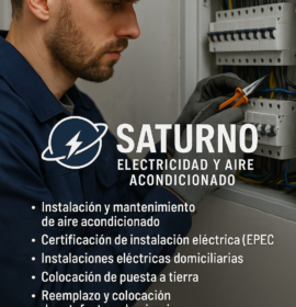 Electricista e instalador de aire acondicionado matriculado