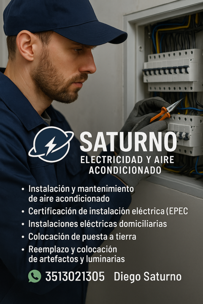 Electricista e instalador de aire acondicionado matriculado