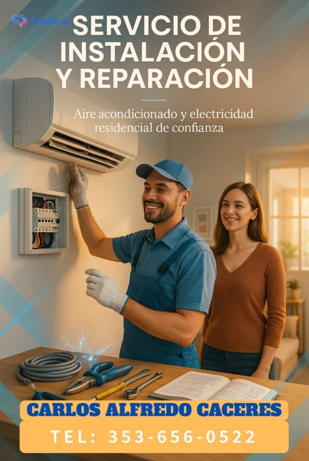 electricidad domiciliaria e instalacion de aires acondicionados