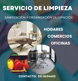 Limpieza y organización de espacios
