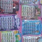 Anillos con diseños infantiles blisters