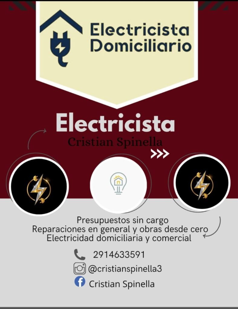 Electricista domiciliario y comercial