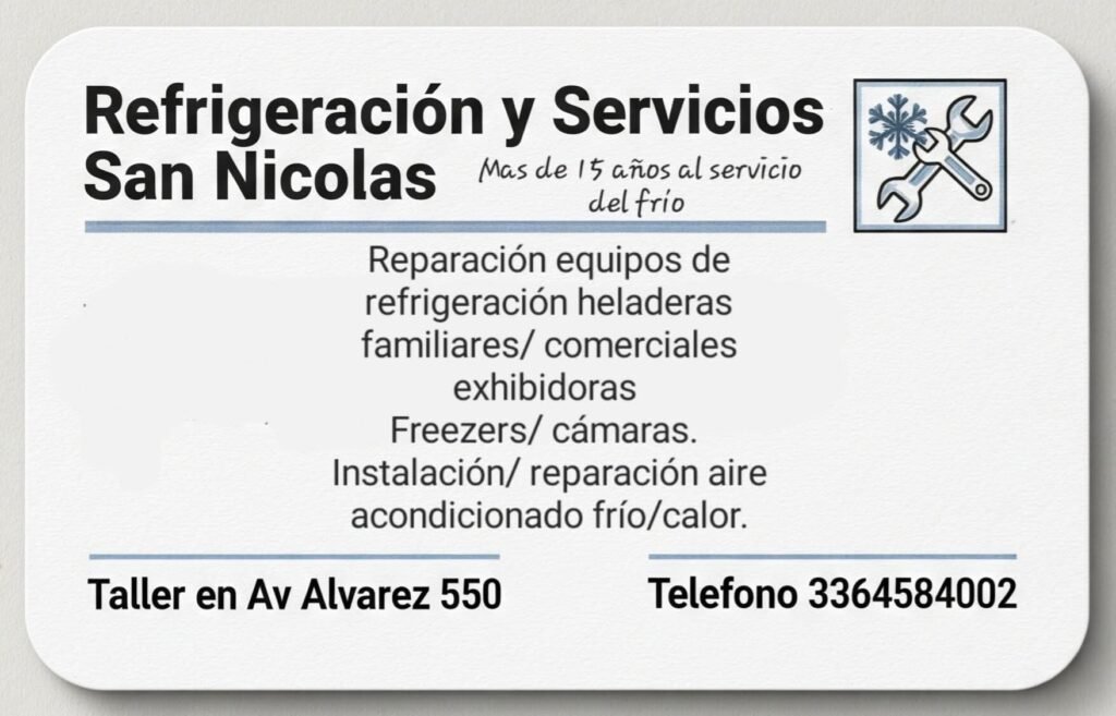 Refrigeración y servicios sn