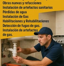 Plomero y gasista matriculado
