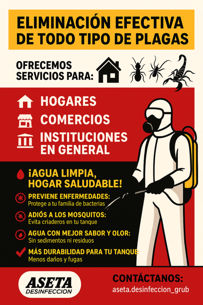 Control y erradicacion de plagas urbanas