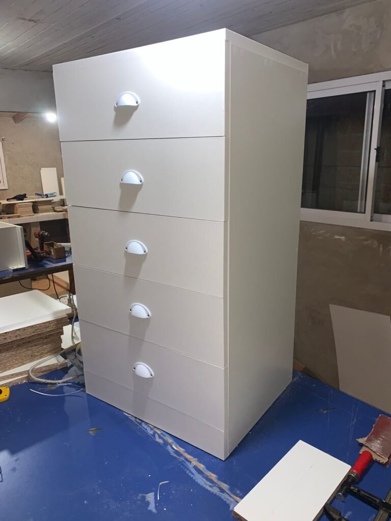 Fabricación de muebles de melamina