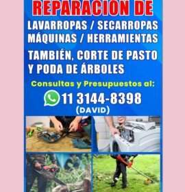 Corte pasto y poda de arboles