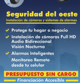 Instalación de camaras de seguridad full HD y Alarmas sin Abono