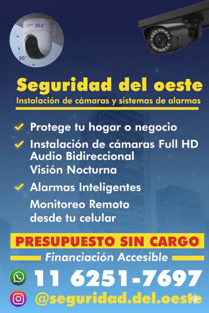 Instalación de camaras de seguridad full HD y Alarmas sin Abono