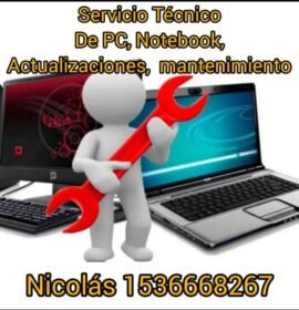 Servicio tecnico de pc y notebook