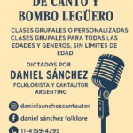 Clases de canto y bombo legüero