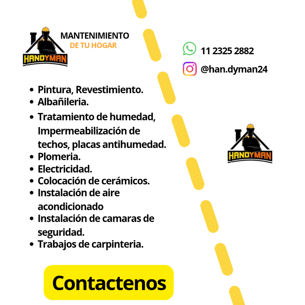 Mantenimiento, refacciones, instalaciones del hogar