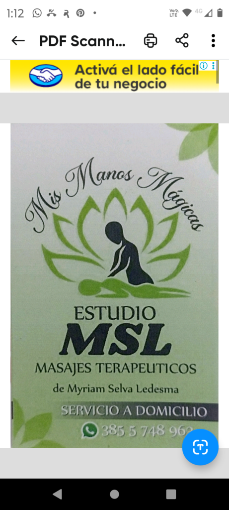Masajes profesionales