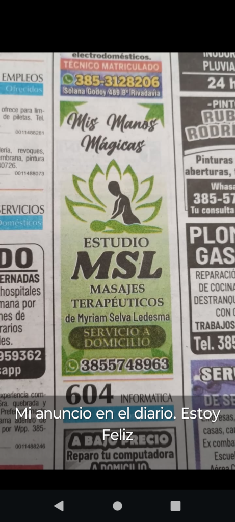Masajes profesionales
