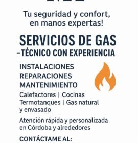 gasista domiciliario mantenimiento e instalacion de artefactos