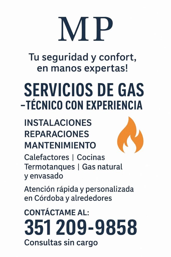 gasista domiciliario mantenimient