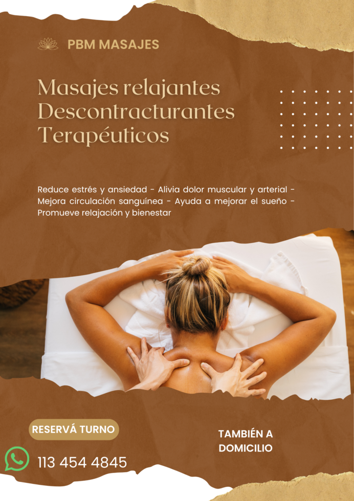 Masajes relajantes, descontractur