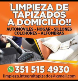 Limpieza de tapizados y alfombras