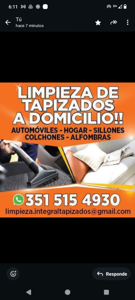 Limpieza de tapizados y alfombras
