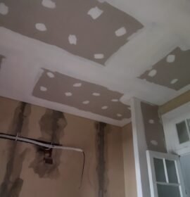 Instalación de durlock, electricidad, herrería y pintura en gral.