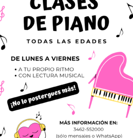 Clases de piano individuales y en pequeños grupos