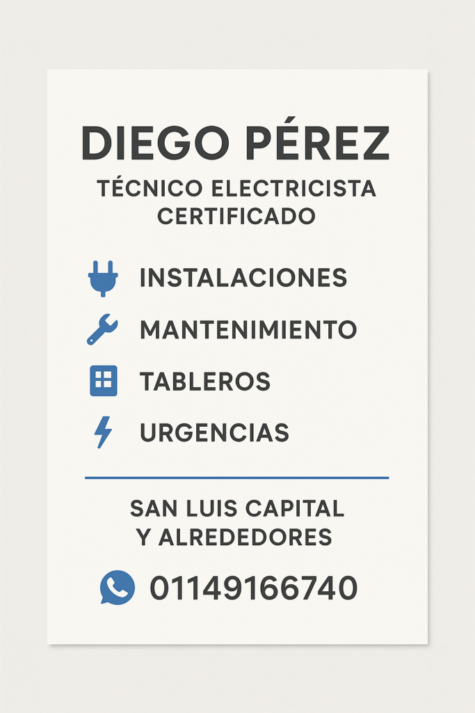 Técnico Electricista