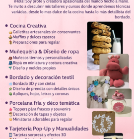 Profesora de cocina y diseño de indumentaria