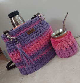 Tejido en macramé y crochet, bazar