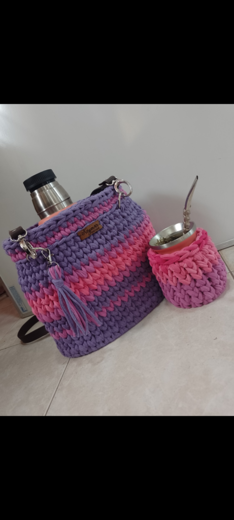 Tejido en macramé y crochet, bazar