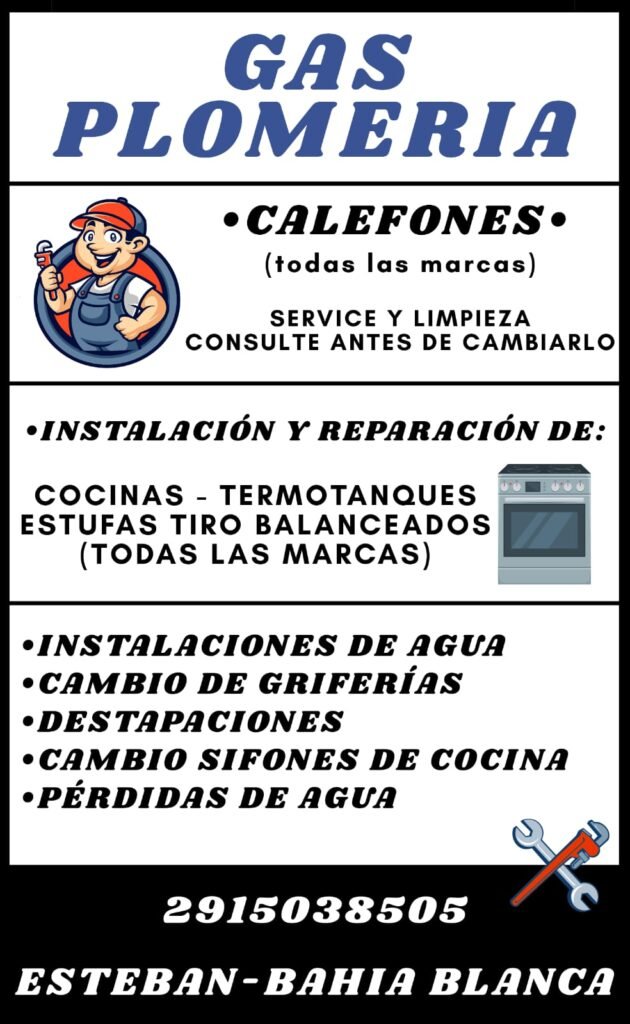 PLOMERO Y GASISTA
