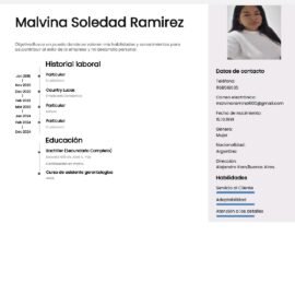 Niñera y acompañante de persona mayor