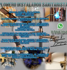🚰🛠 Plomero inst. Sanit. BORQUEZ MANTENIMIENTO