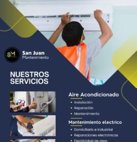 Electricidad domiciliaria e industrial, refrigeración, instalaciones