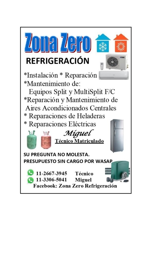 ZONA ZERO REFRIGERACIÓN