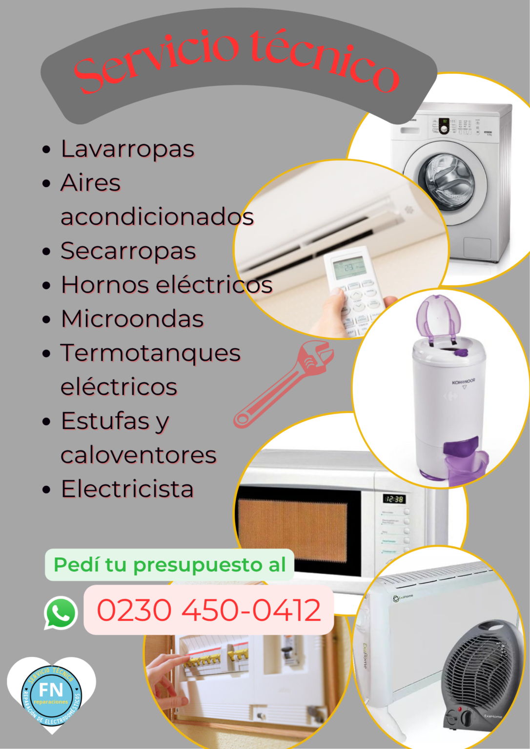 Reparación de lavarropas y aires