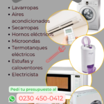 Reparación de lavarropas y aires acondicionados