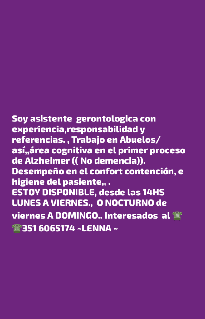 Cuidado de adultos mayores