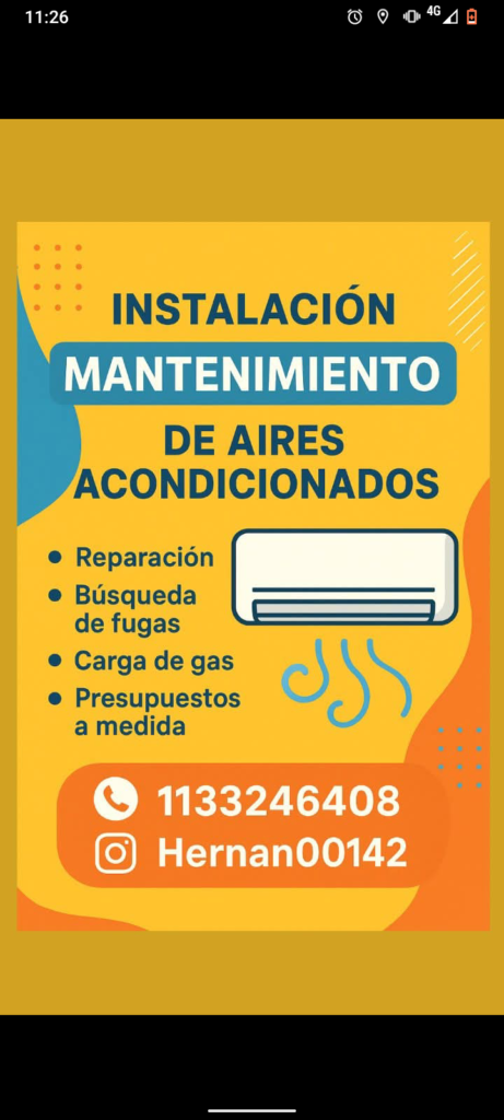 Instalador de aires acondicionados