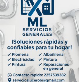 ML servicios generales para el hogar