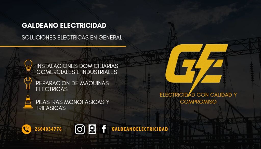 Electricista Industrial-Domiciliario-Comercial