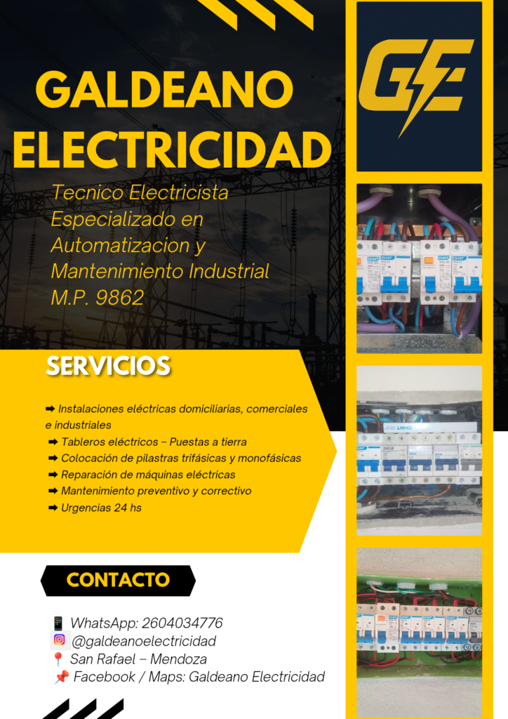 Electricista Industrial-Domiciliario-Comercial