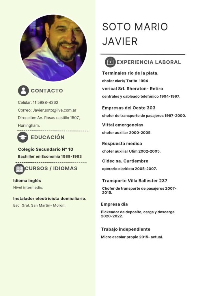 Soy chofer de cualquier vehículo