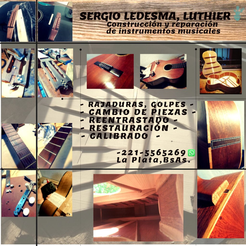 Reparación de guitarras clásicas,